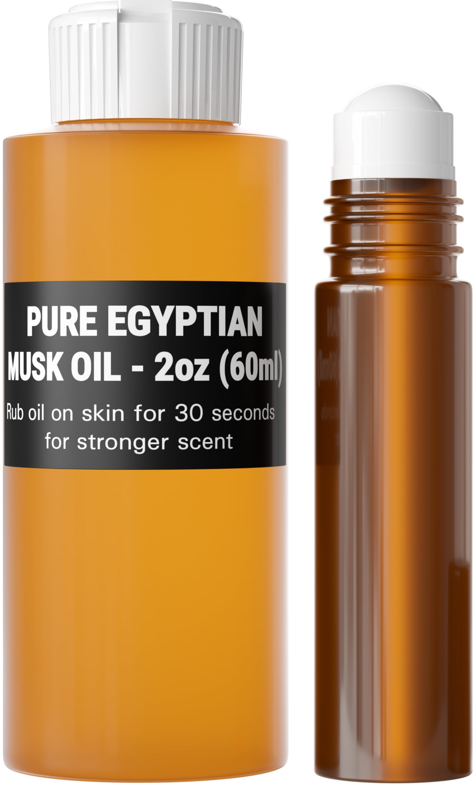 Aromazen Egyptian Musk Oil Roll-On — Unisex 10ml Amber Glass Fragrance