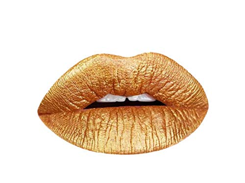 Aromi Gold Digger Metallic Lipstick – Bronze Yellow Shimmer, Long-Lasting Handmade