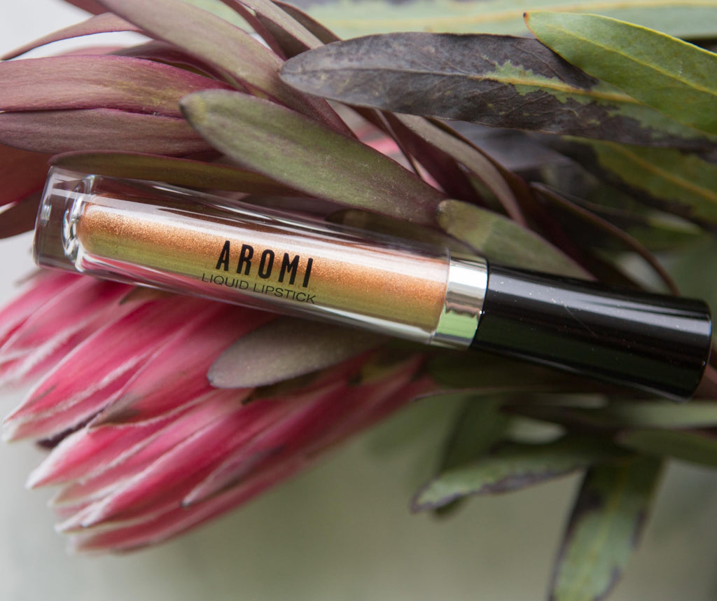 Aromi Gold Digger Metallic Lipstick – Bronze Yellow Shimmer, Long-Lasting Handmade
