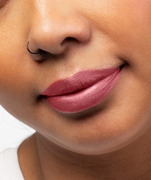 Aromi Dusty Rose Metallic Liquid Lipstick Alpine Bloom – Long-Lasting, Waterproof, Vegan & Cruelty-Free