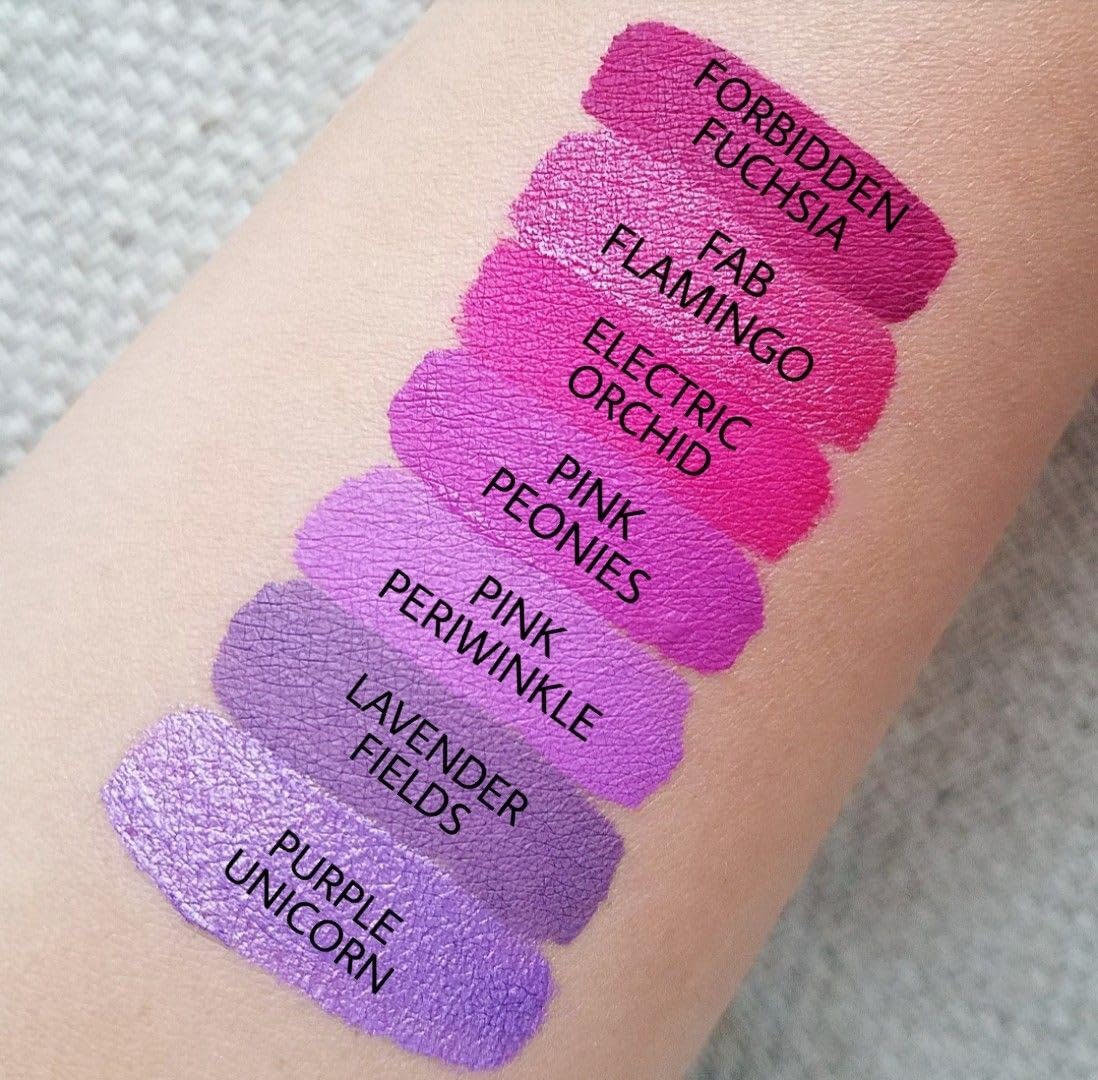 Aromi Hot Pink Metallic Liquid Lipstick – Fab Flamingo | Vegan, Cruelty-Free, Long-Lasting
