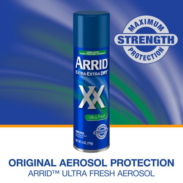 Arrid XX Extra Extra Dry Ultra Clear Aerosol – Ultra Fresh, 6 oz Pack of 6