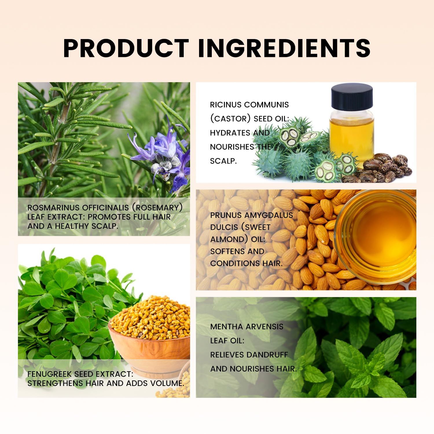 Minnah Hair Growth Oil - Extra Strength Rosemary + Fenugreek | ARSYCHLL