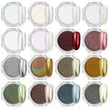 Artdone 16 Jars Chrome Nail Powder Kit – Mirror Chrome Pigments for Nails & Resin