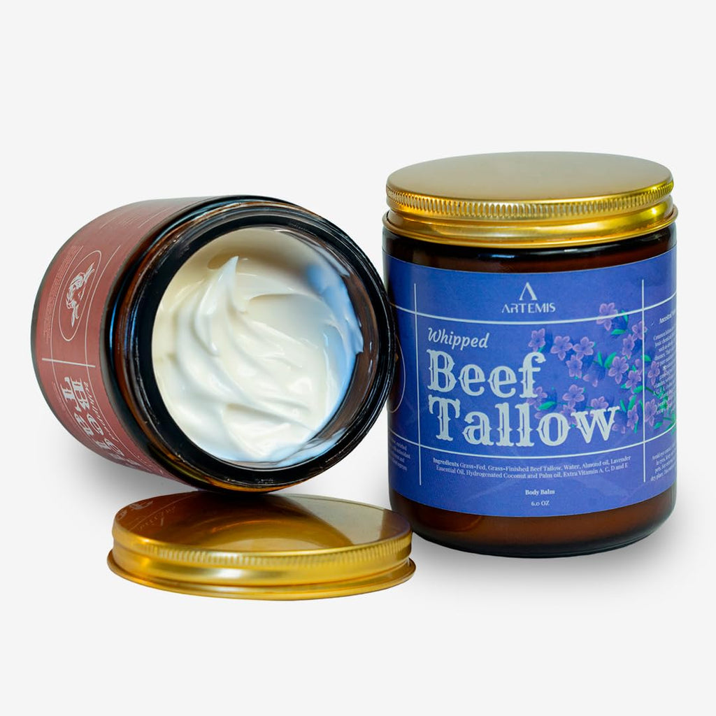 Artemis Beef Tallow Balm – Grass-Fed, All-Natural Moisturizer for Face & Body (6 oz)