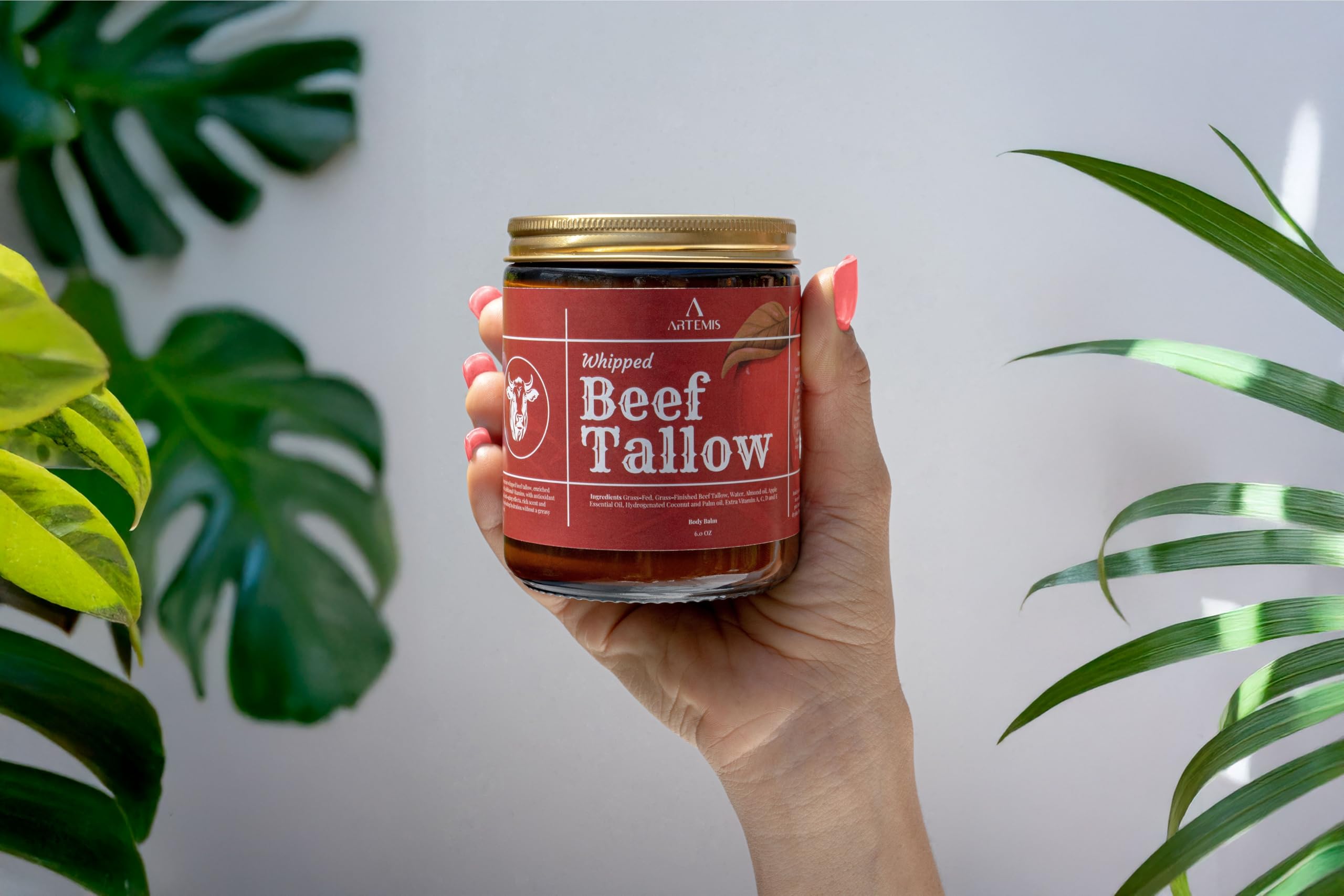 Artemis Beef Tallow Balm – Grass-Fed, All-Natural Moisturizer for Face & Body (6 oz)
