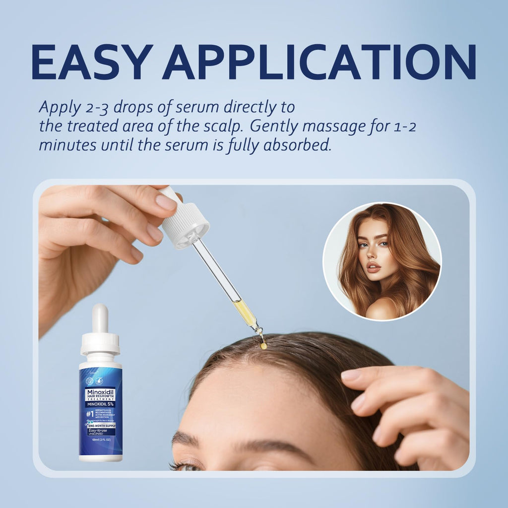 Artimore 5% Minoxidil Hair Growth Serum | Extra Strength, Unscented, 8 oz (4 bottles)