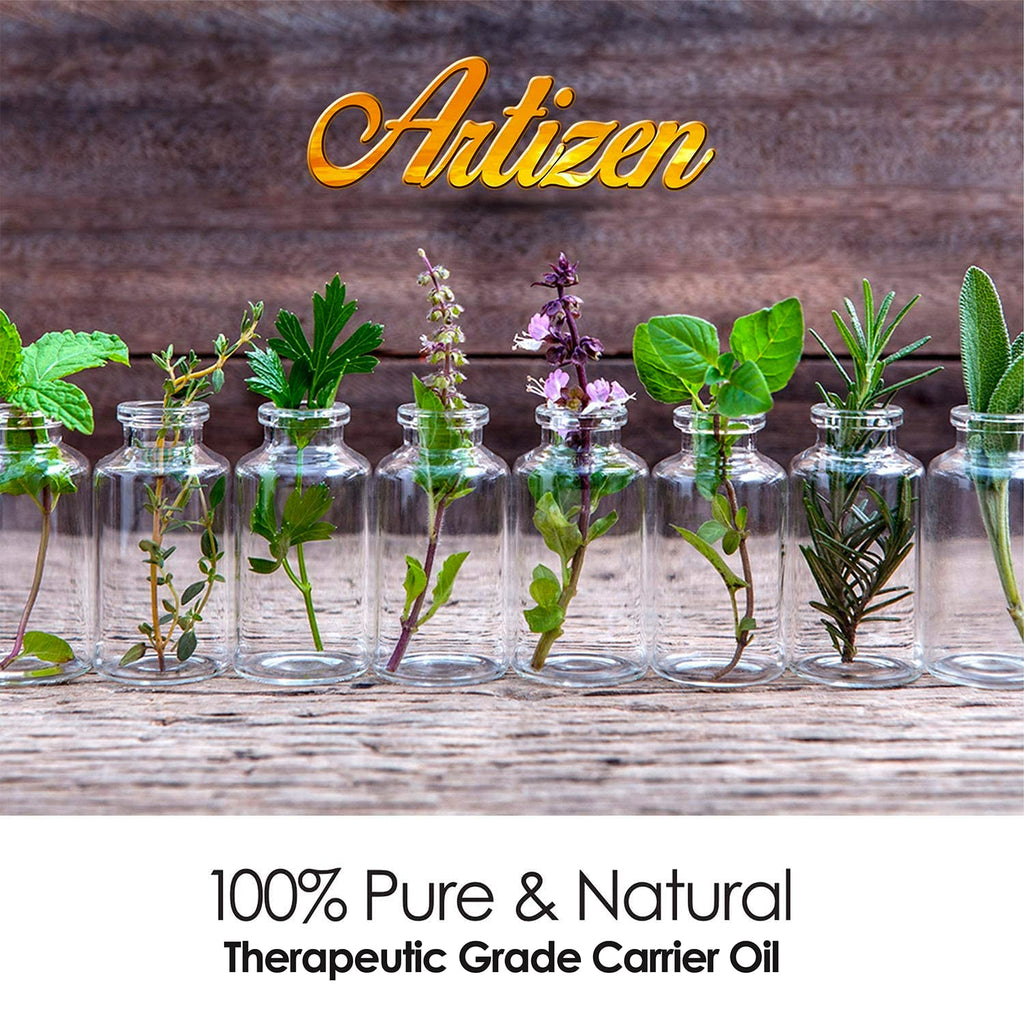 Artizen 100% Pure Jojoba Oil - 4 oz Cold-Pressed Moisturizer for Hair, Skin and Face