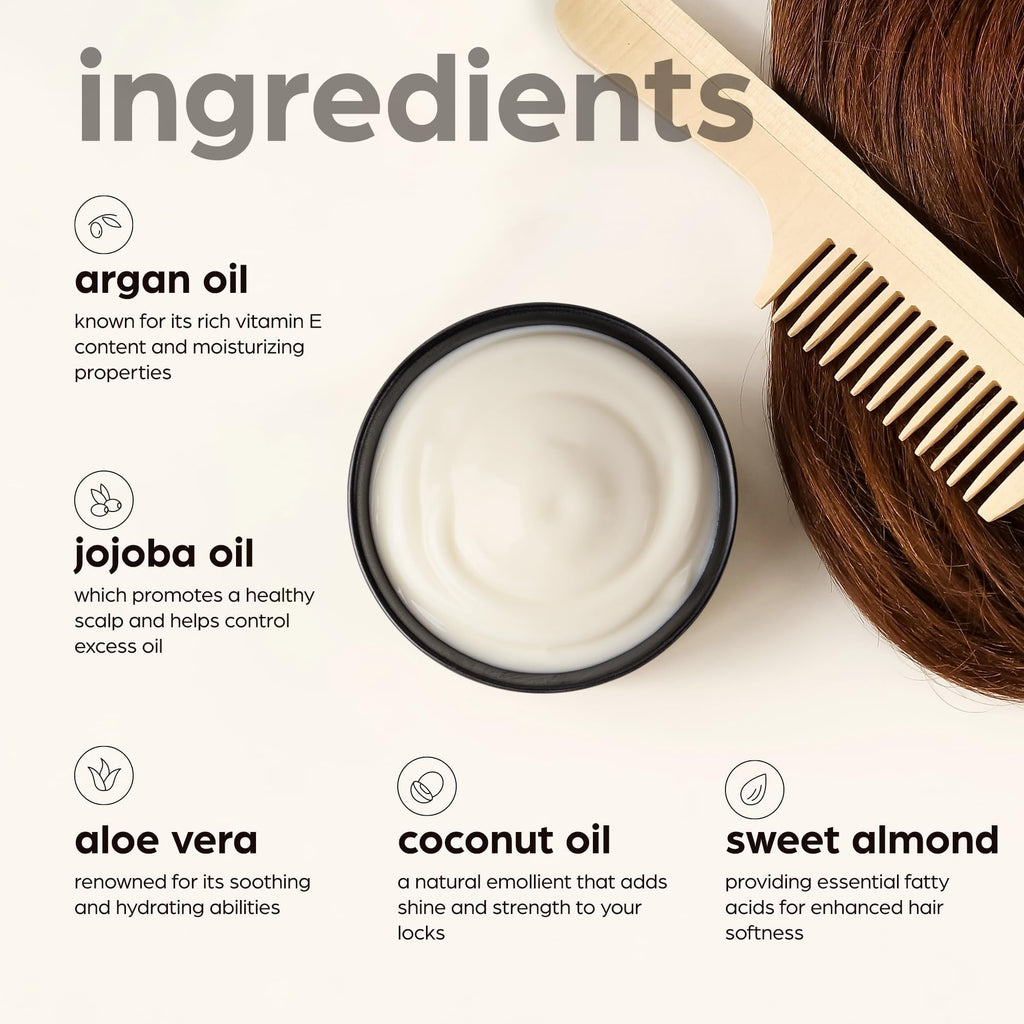 Artnaturals Argan Hair Mask – Deep Conditioning, 8 oz (226 g) with Jojoba, Aloe Vera & Keratin – Sulfate Free