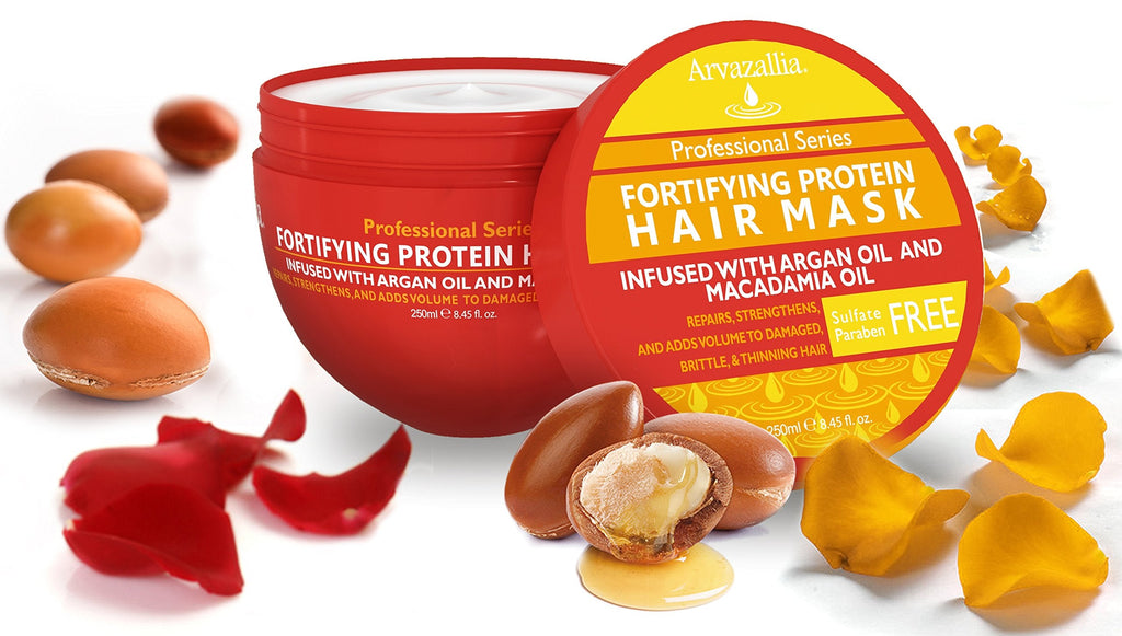 Arvazallia Fortifying Protein Hair Mask with Argan & Macadamia Oils