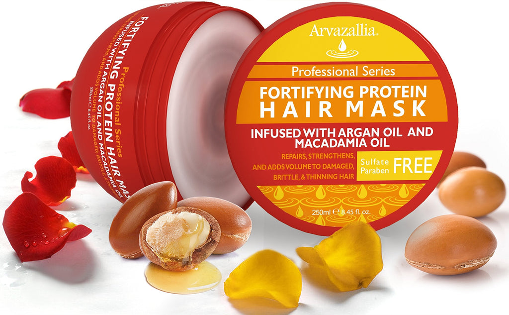 Arvazallia Fortifying Protein Hair Mask with Argan & Macadamia Oils