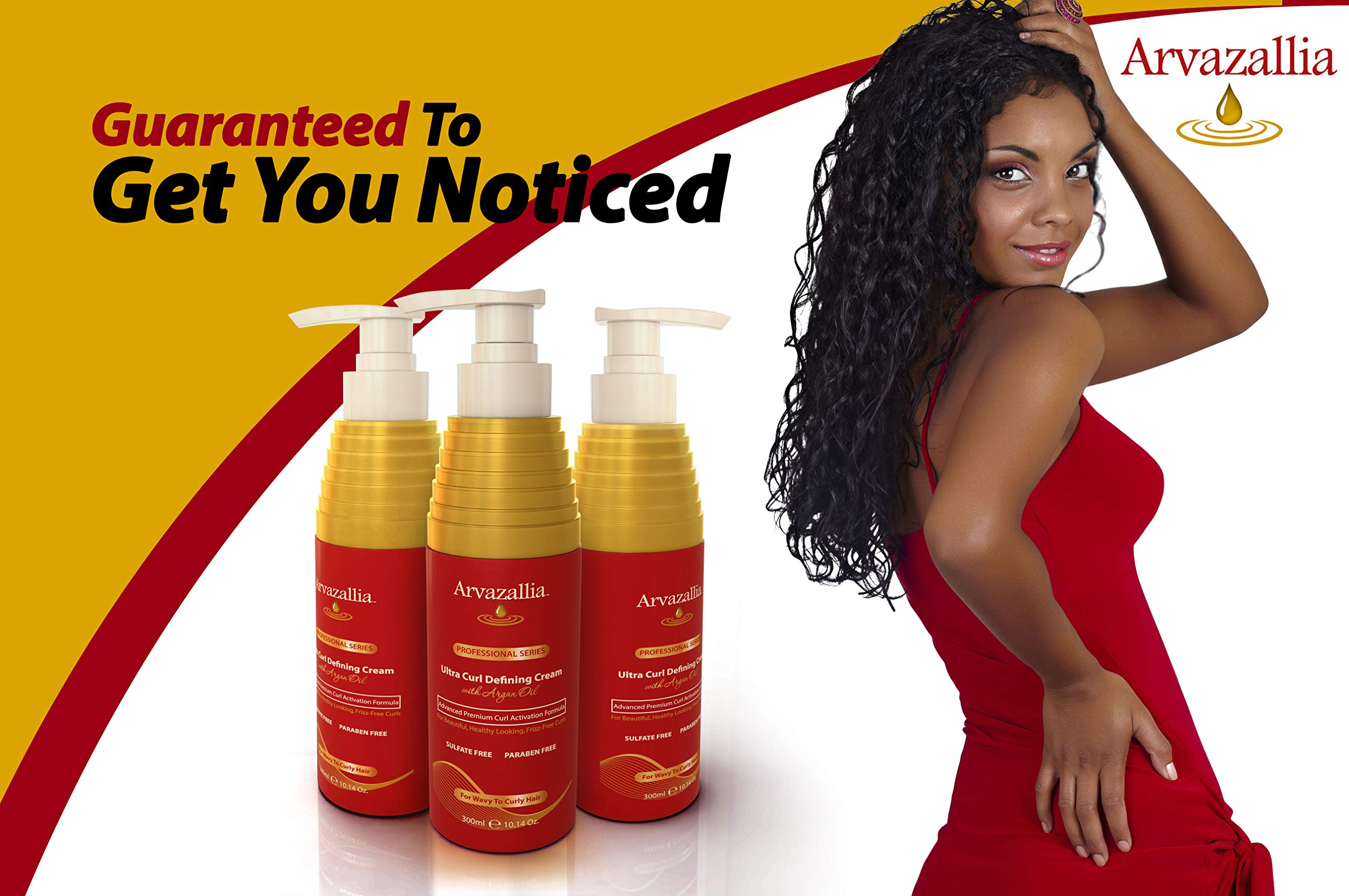 Arvazallia Ultra Curl Defining Cream with Argan Oil for Wavy & Curly Hair
