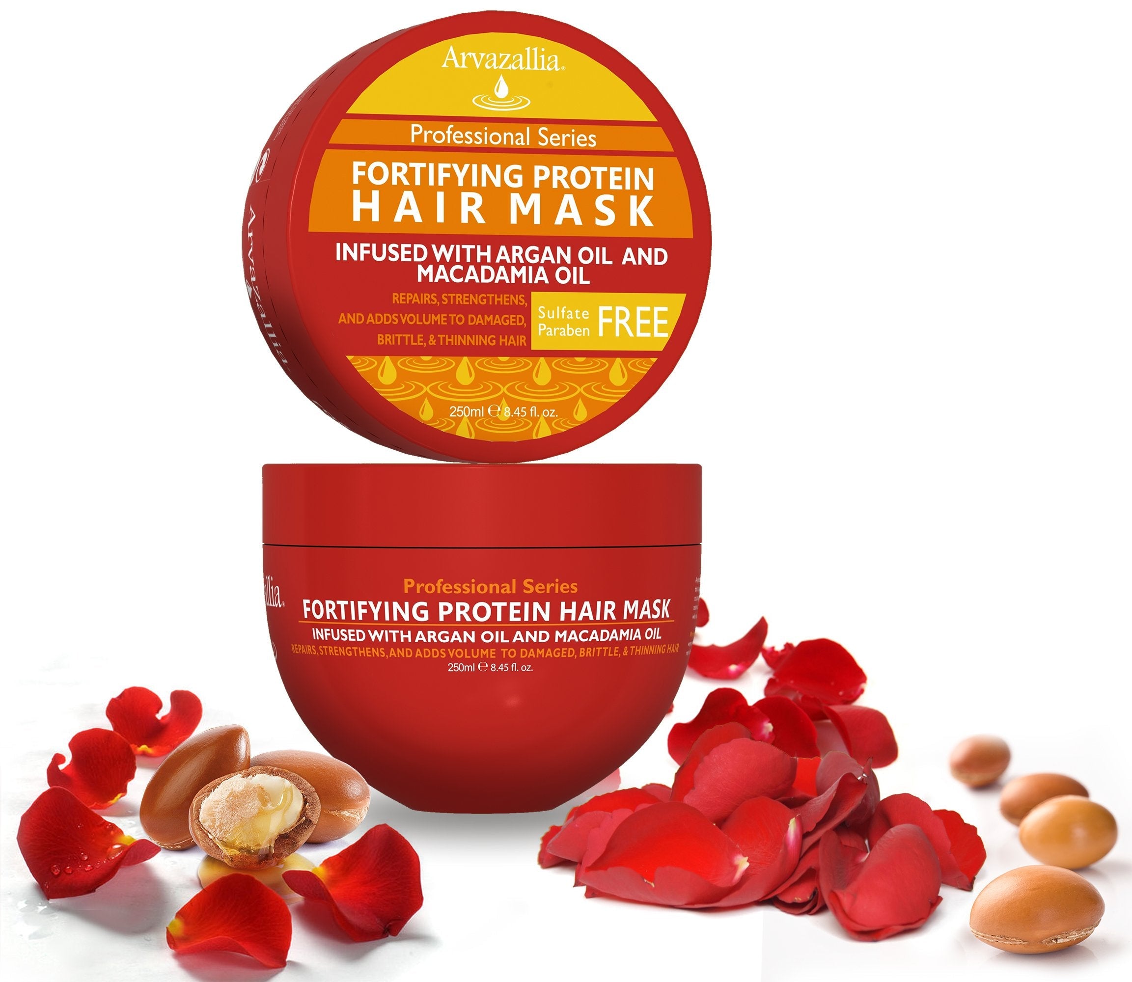 Arvazallia Fortifying Protein Hair Mask with Argan & Macadamia Oils