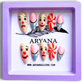 3D Handmade Press-On Nails – Medium Almond | Clown Collection | ARYANA NEW YORK