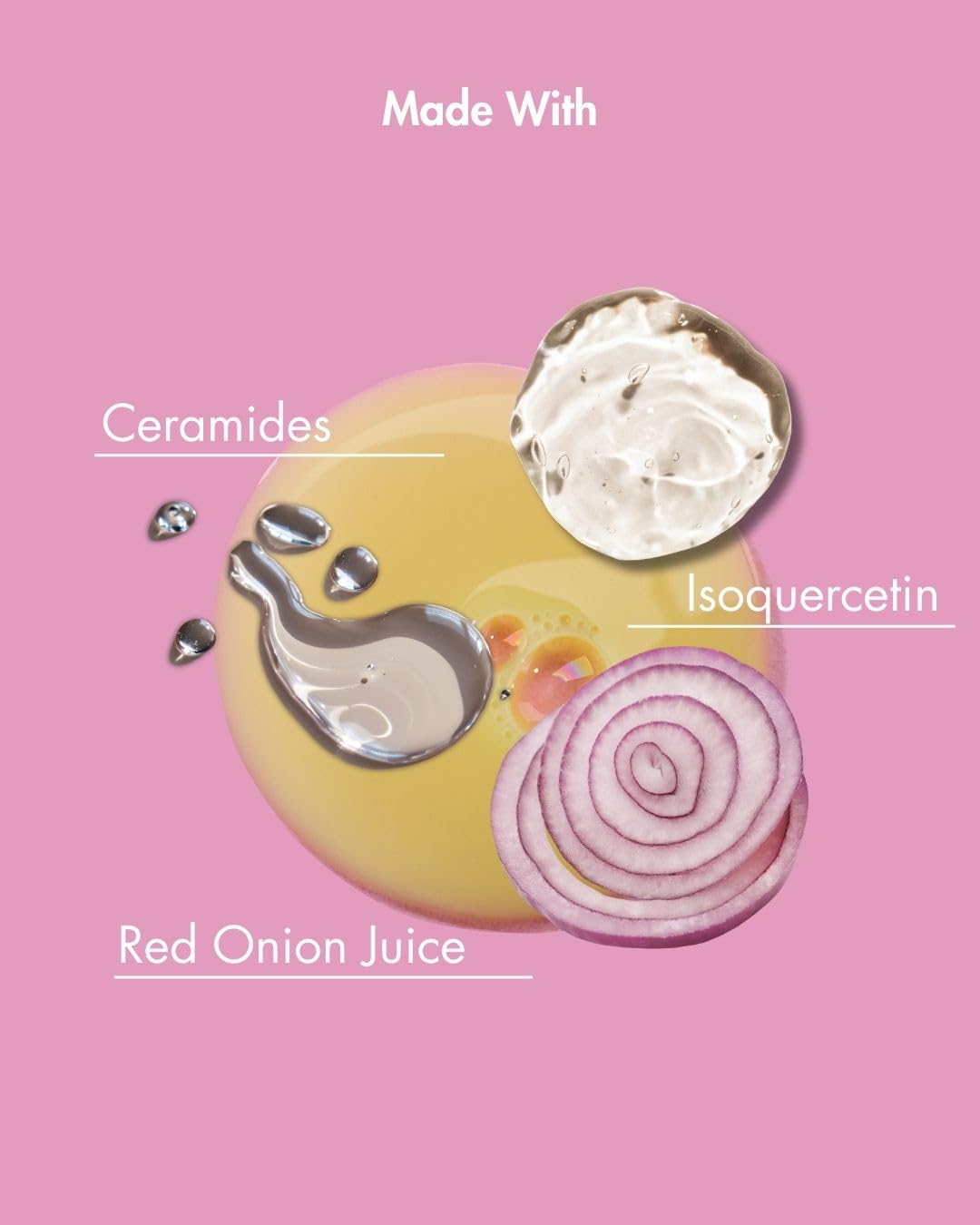 As I Am Onion Water – 16 oz with Red Onion, Ceramides & Isoquercetin for Healthy Hair Growth
