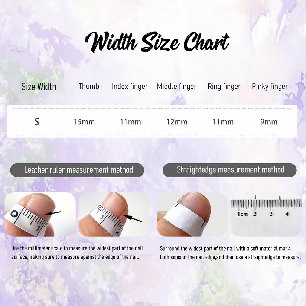 ASABITE Duck Press On Nails – 10 Pcs Handmade 3D Flower Rhinestones (Size S)