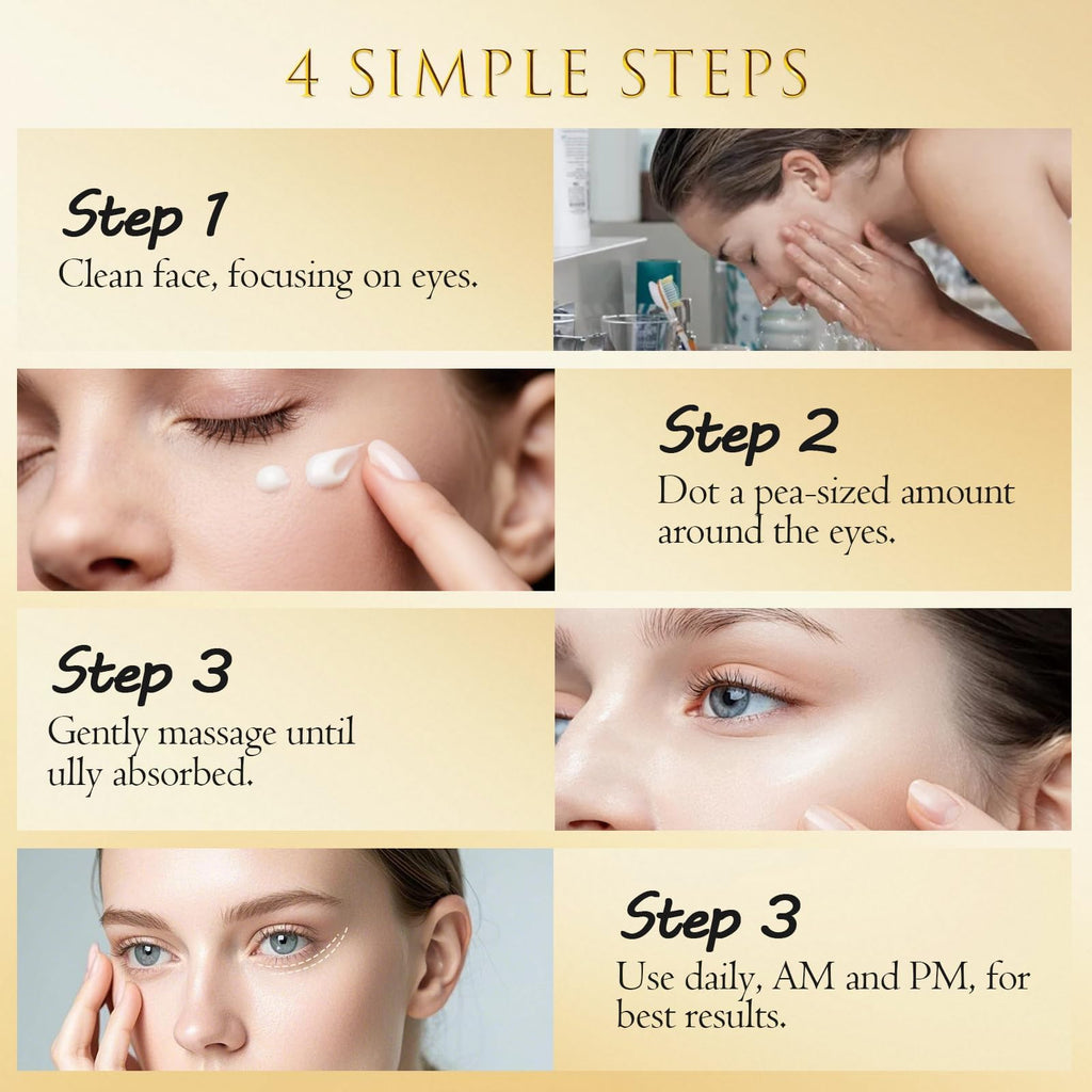 ASAMO Retinol & Vegan Collagen Eye Serum – Firming, Depuffing & Brightening (20ml)