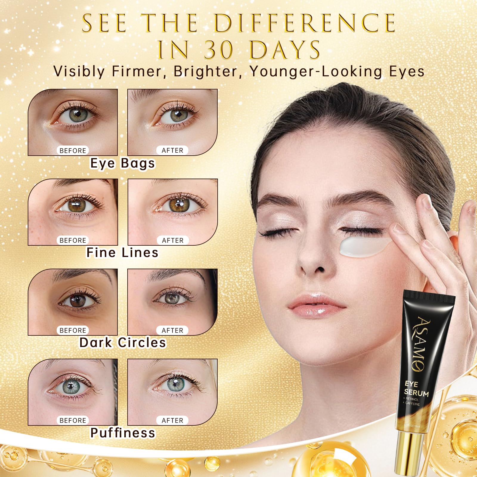 ASAMO Eye Serum ZZ03 - Fast-Absorbing Under-Eye Hydration and Brightening