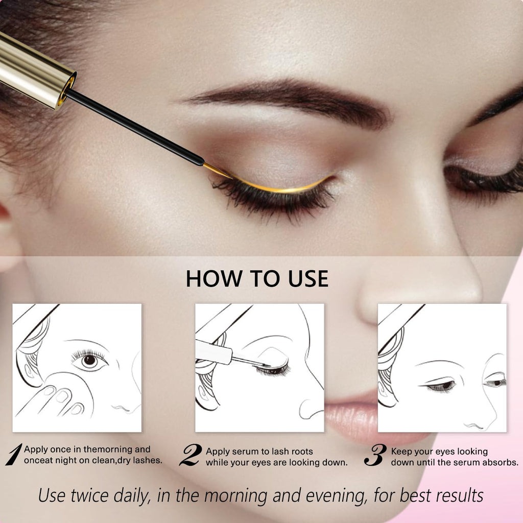 ASAMO Eyelash Growth Serum | 15 Botanical Extracts, Oil-Free & Hypoallergenic - 3ml