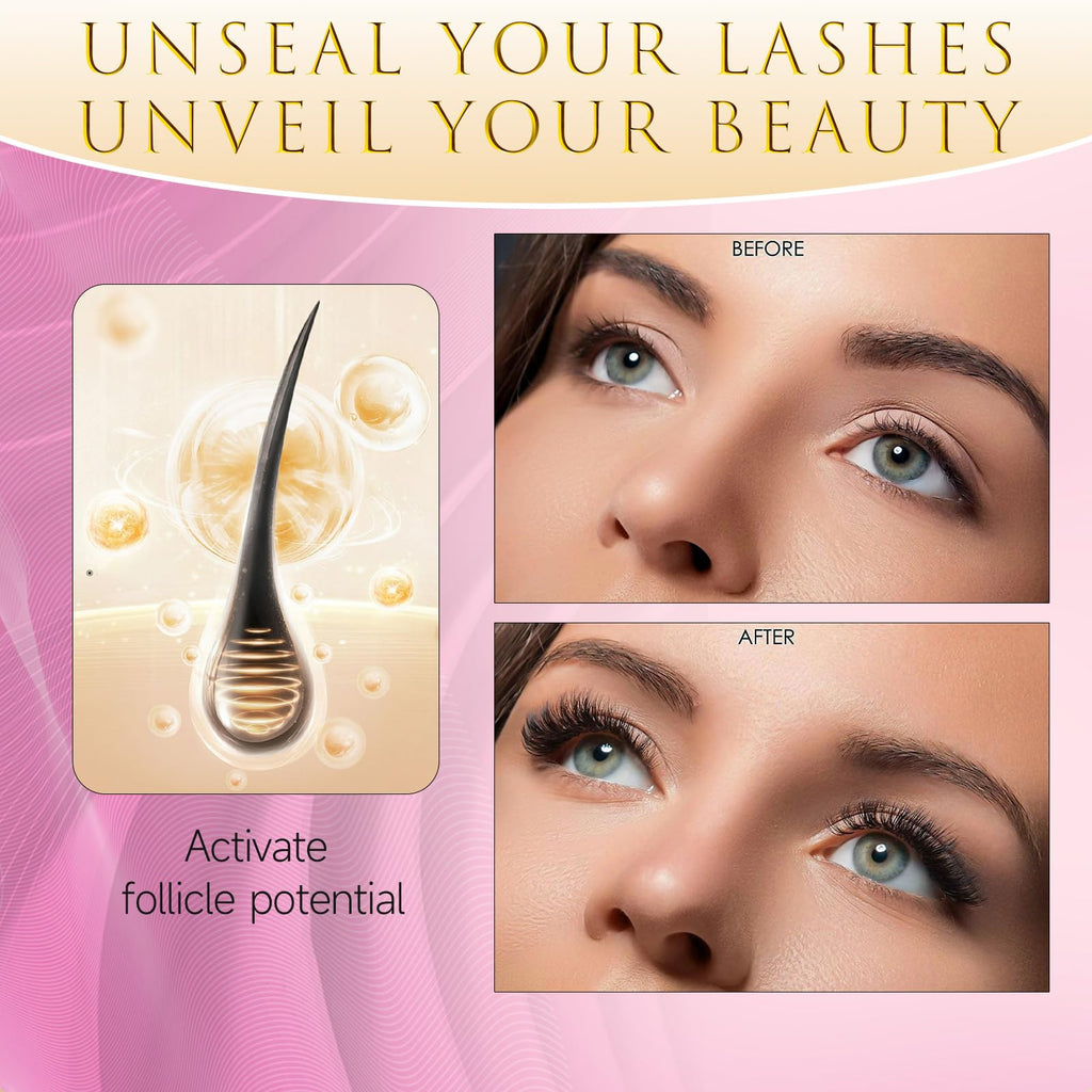 ASAMO Eyelash Growth Serum | 15 Botanical Extracts, Oil-Free & Hypoallergenic - 3ml