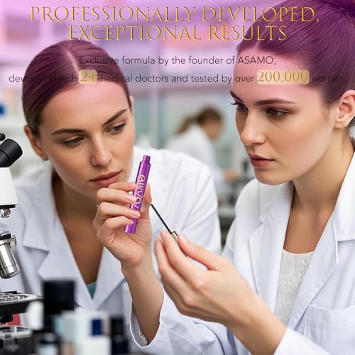 ASAMO Eyelash Growth Serum | 15 Botanical Extracts, Oil-Free & Hypoallergenic - 3ml