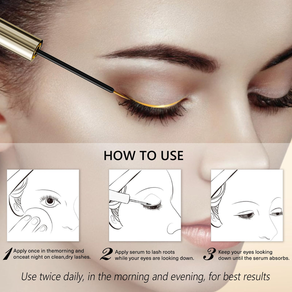 ASAMO Eyelash Growth Serum – 15 Plant Extracts for Longer Lashes