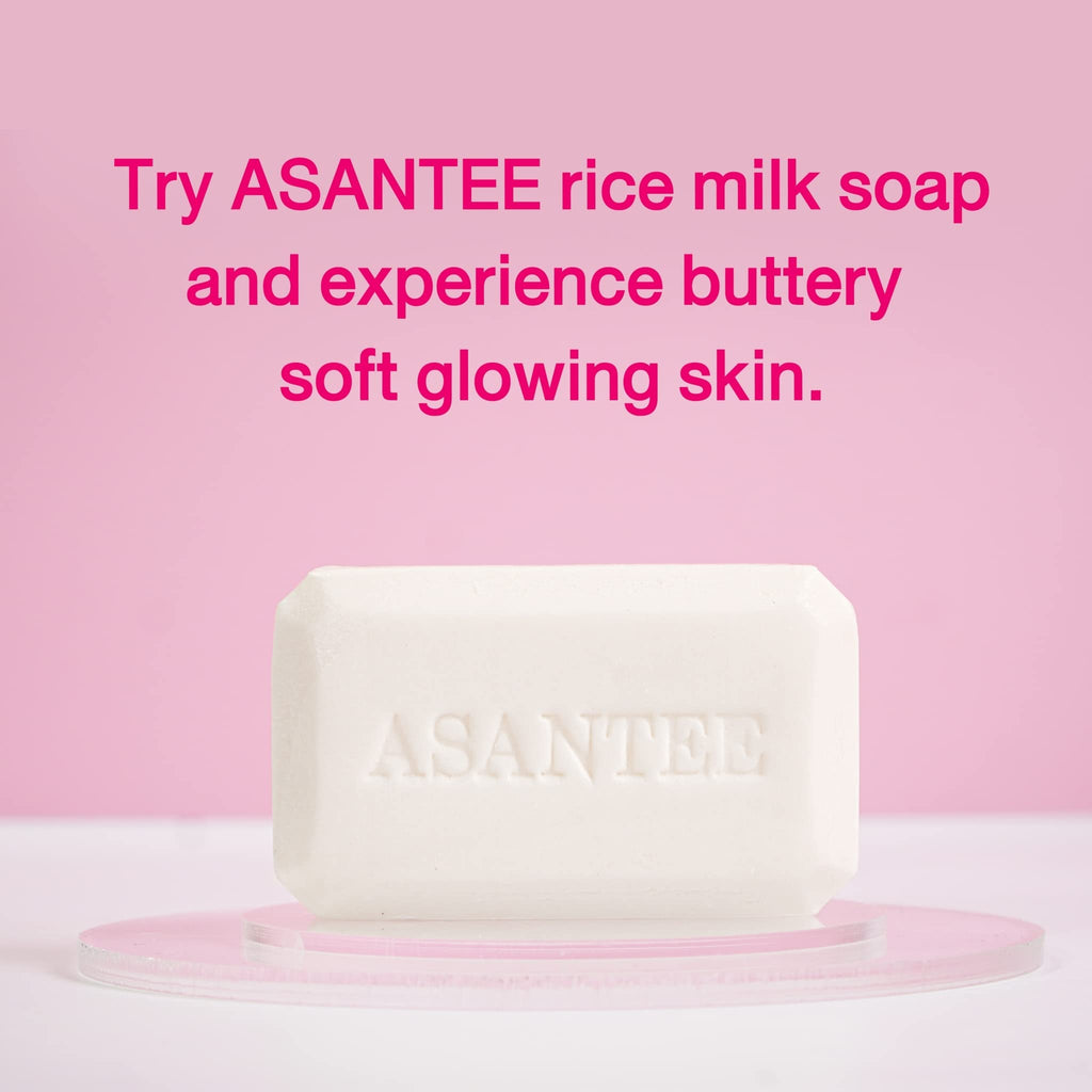 ASANTEE Rice Milk Soap with Collagen & Honey – Luxurious 6-Pack for Soft, Clear, Radiant Skin
