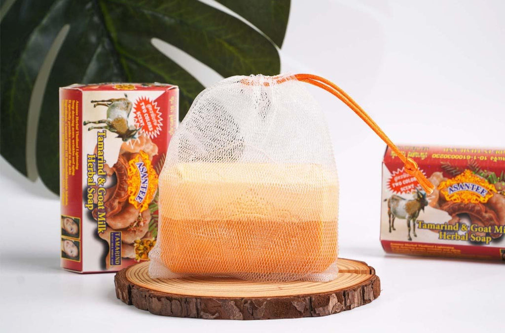 ASANTEE Tamarind & Goat Milk Herbal Soap 125 g – 6 Pack