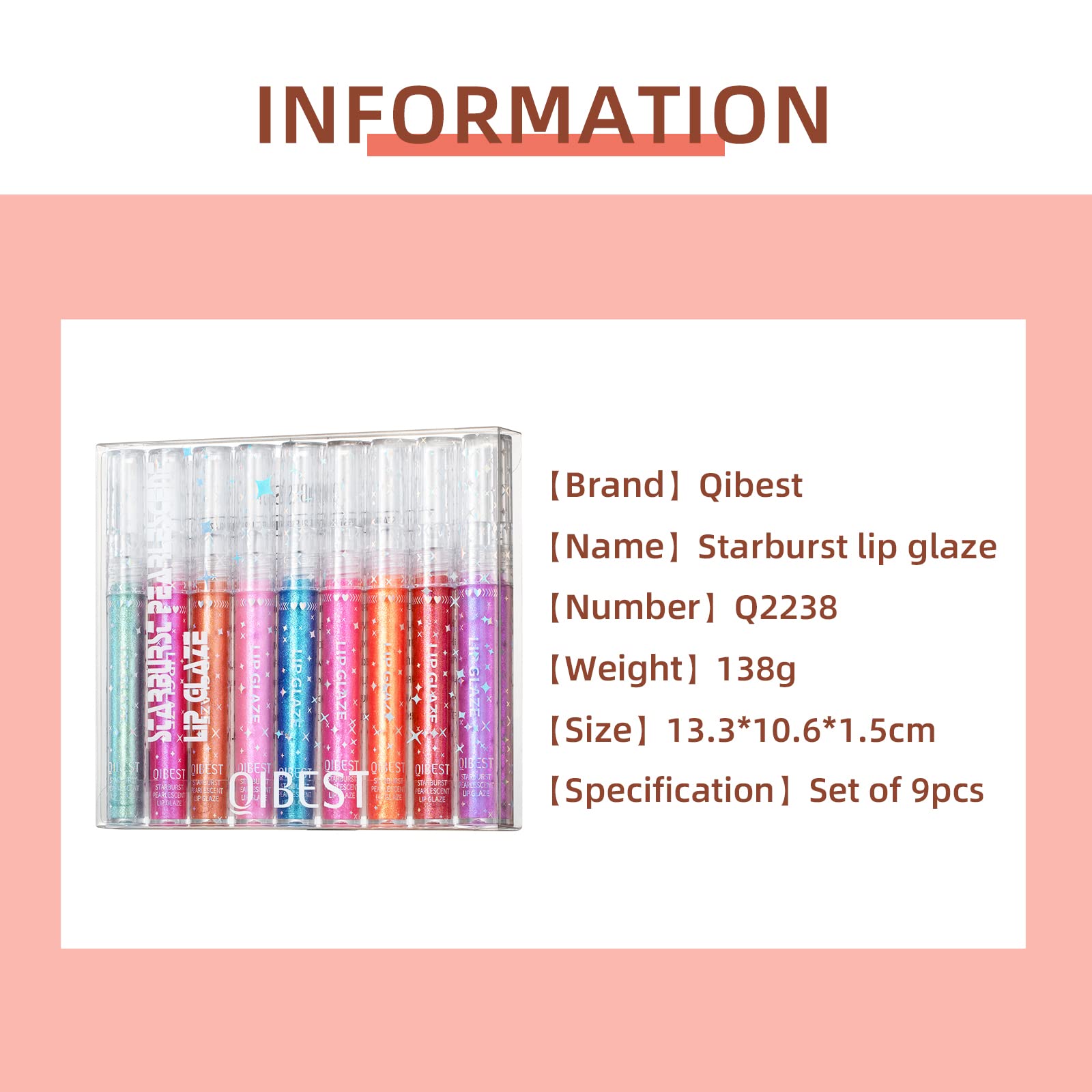 Aseawave Lip Gloss Set – 9 Shimmer Colors for Teens & Women | Long-Lasting, Moisturizing Gloss