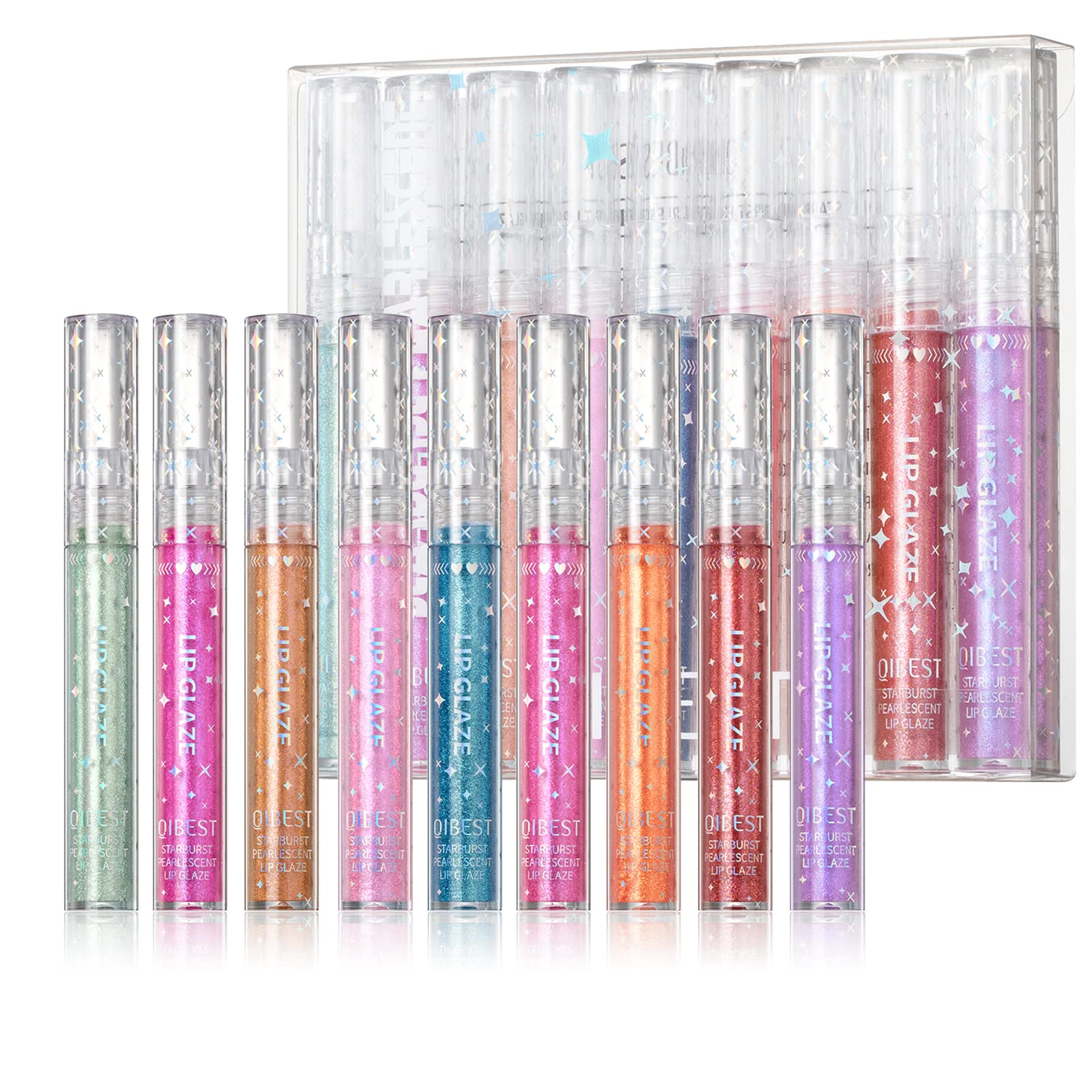 Aseawave Lip Gloss Set – 9 Shimmer Colors for Teens & Women | Long-Lasting, Moisturizing Gloss