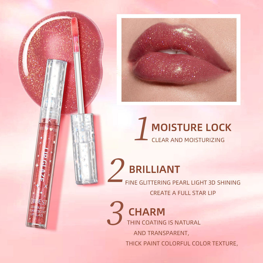 Aseawave Lip Gloss Set – 9 Shimmer Colors for Teens & Women | Long-Lasting, Moisturizing Gloss
