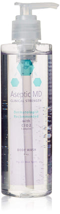Aseptic MD Body Wash | Gentle, Fragrance-Free Chlorine Dioxide Complex for All Skin Types | 8 oz