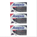 Asepxia Charcoal Cleansing Bar Soap | Acne, Blackheads & Oily Skin | Salicylic Acid | 4 oz × 3