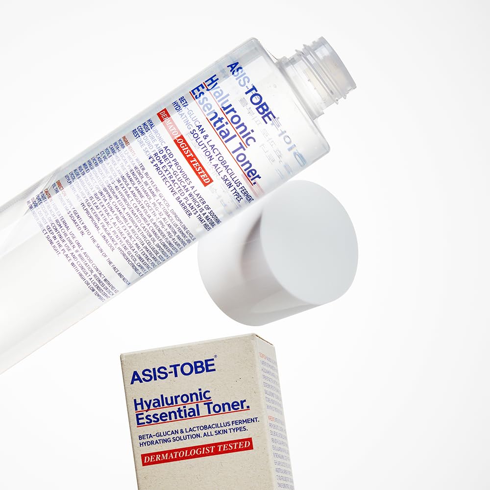 ASIS-TOBE Hyaluronic Essential Toner – 200ml | Lightweight Hydration for All Skin Types | Korean Skincare