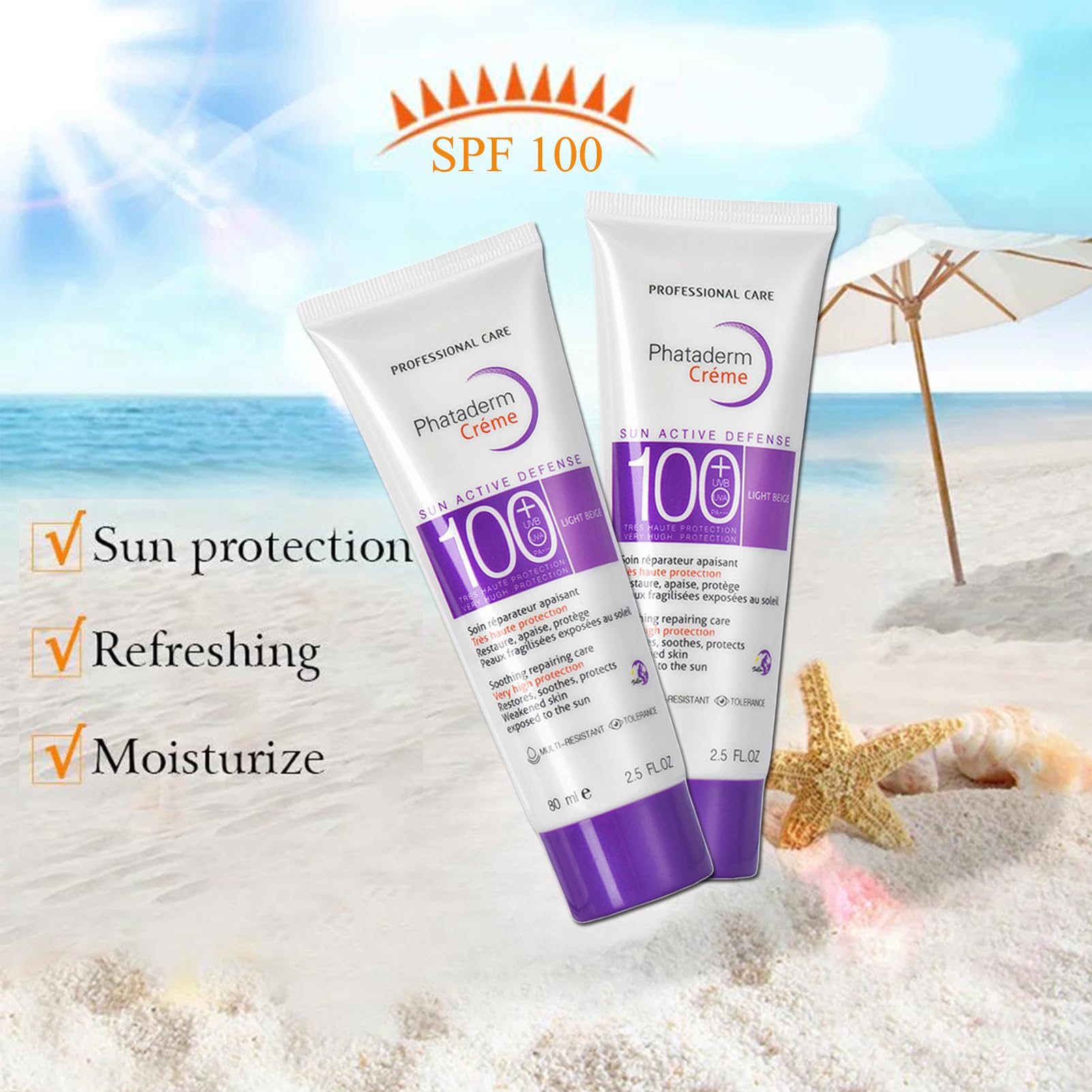 ASMAYSA Sport Sunscreen SPF 100 – High SPF Face & Body, Waterproof, Non-Greasy