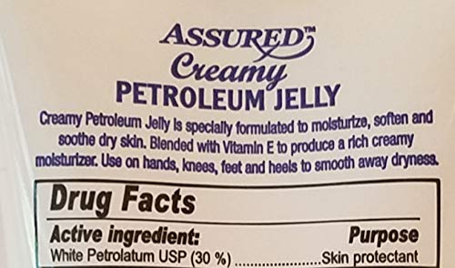 ASSURED Creamy Petroleum Jelly Hand Cream – 3 oz Tubes (3-Pack) with Vitamin E