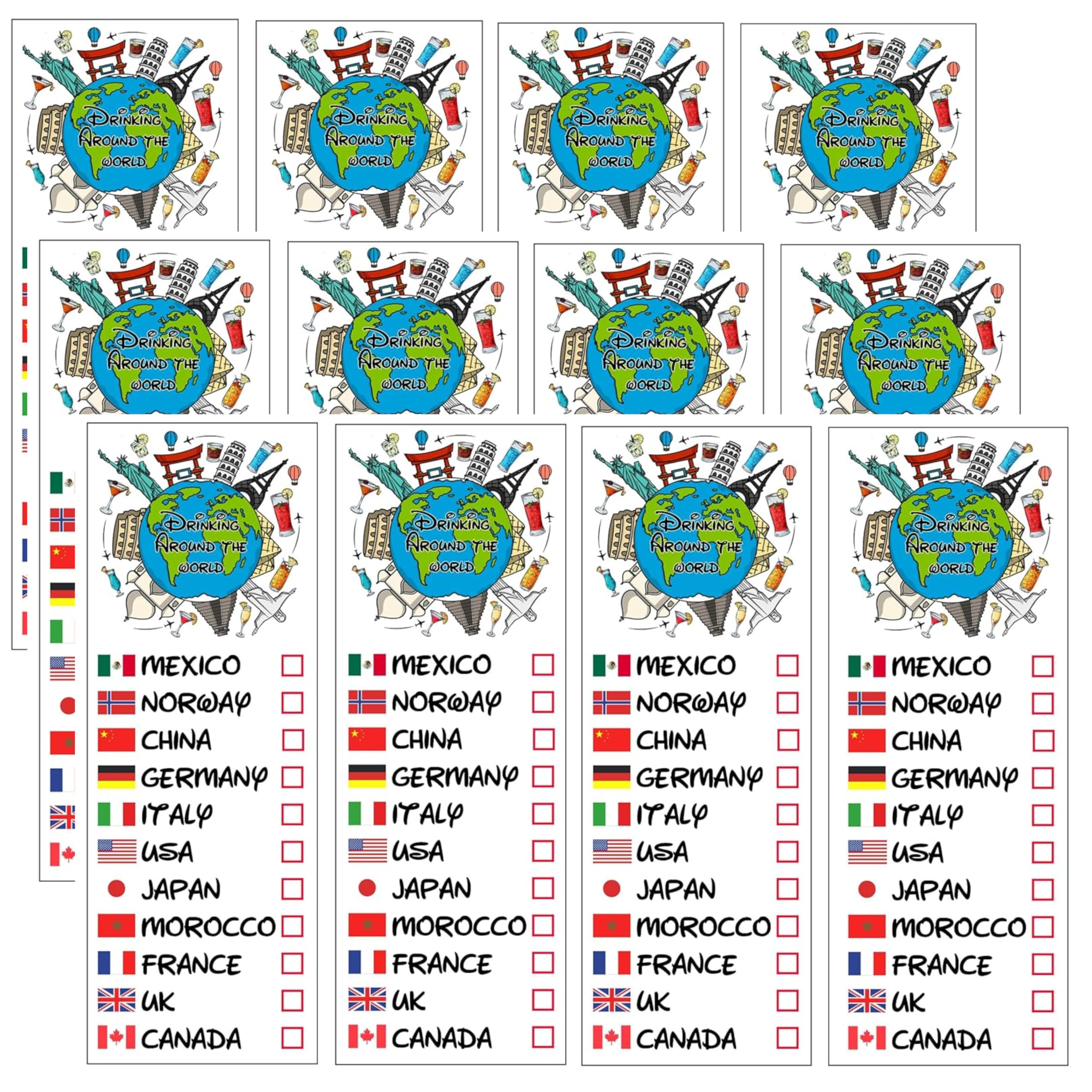 ASVP Shop Drinking Around The World: Pack of 12 Tattoos for Epcot