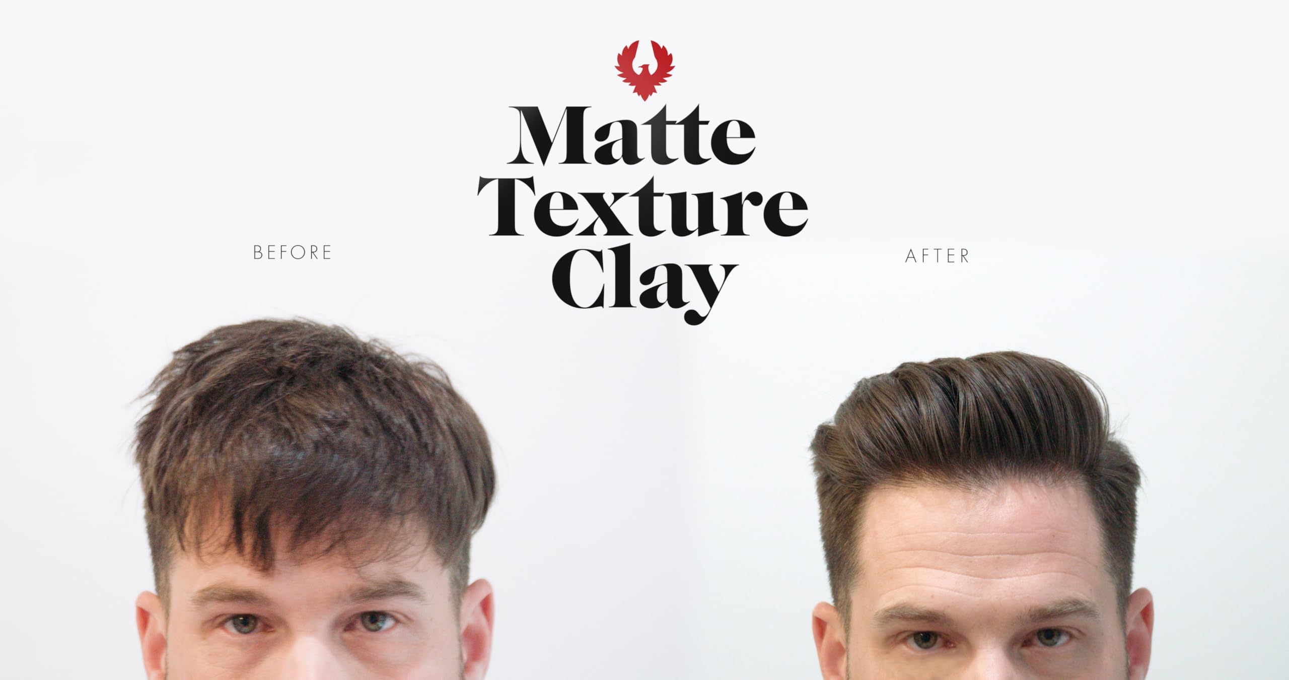 Atlas Matte Texture Clay – Lightweight Whipped Hair Clay, No Shine, Medium to Firm Hold (2.4 oz)