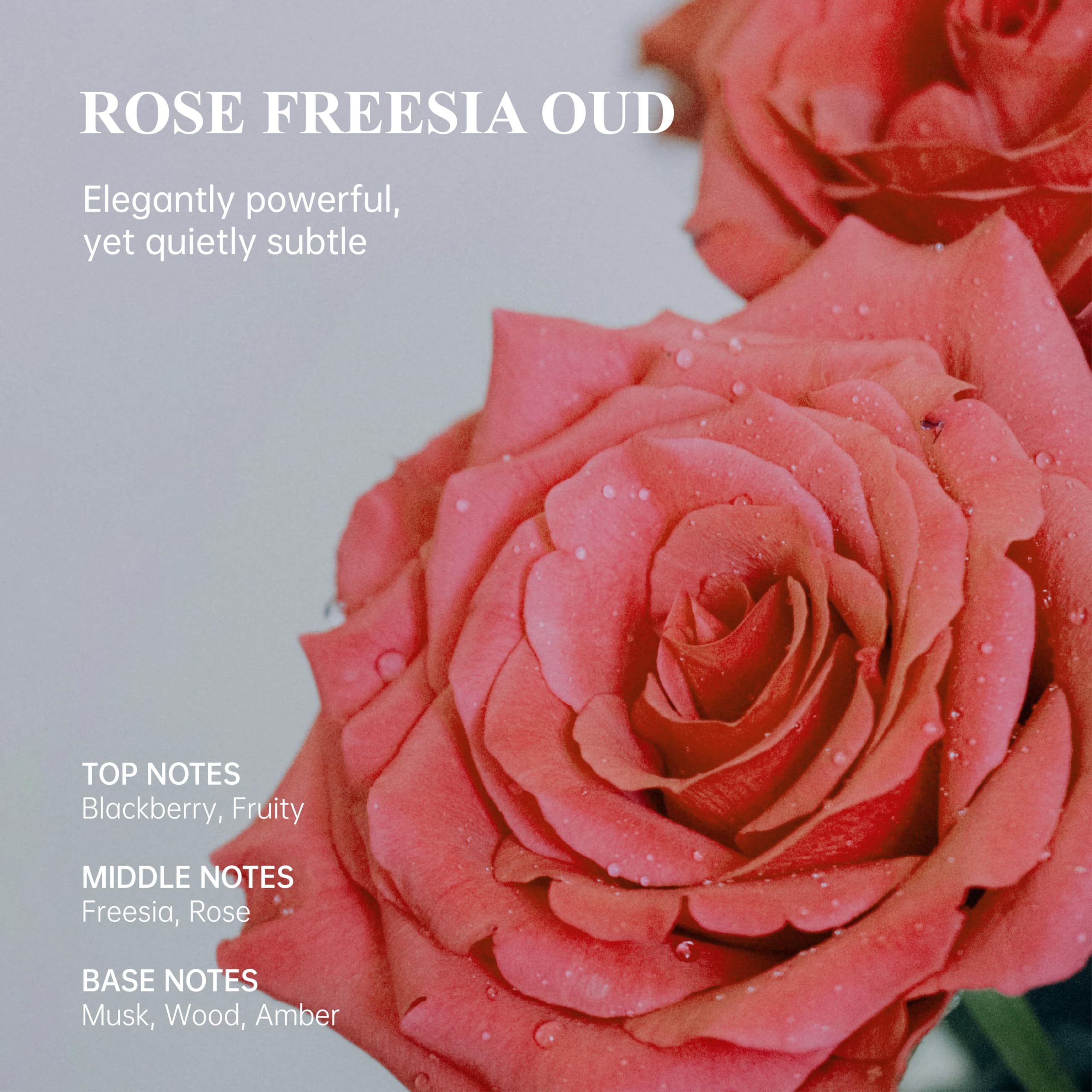 Atom Fresh Hand Cream Rose Freesia Oud | Deep Repair with Ceramides & Niacinamide | Vegan, 3.4 oz