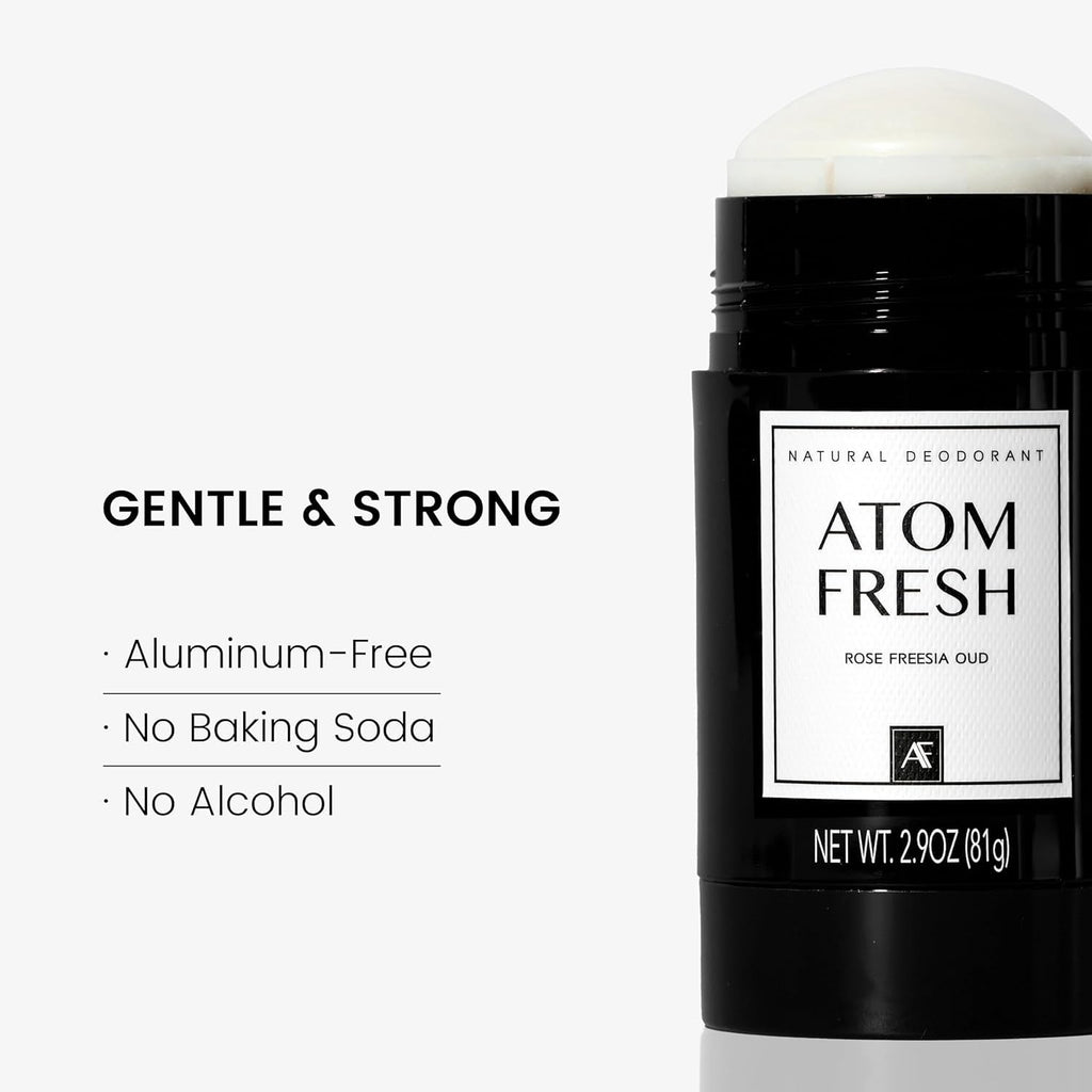 Atom Fresh Laboratory Gift Set for Women – Rose Freesia Oud: Body Wash, Lotion, Deodorant & Hand Cream