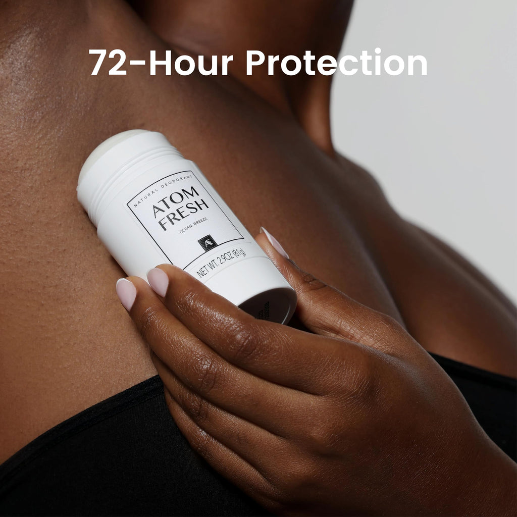 Atom Fresh Natural Deodorant for Women | 72H Odor Protection, Aluminum & Baking Soda Free