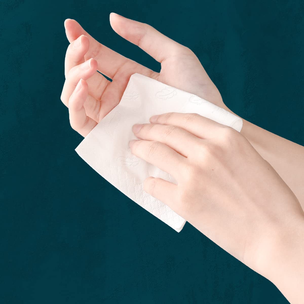Aturmon Small Soft Facial Tissue — 4-Ply, 4 Packs, 1,920 Sheets, Bag Cover