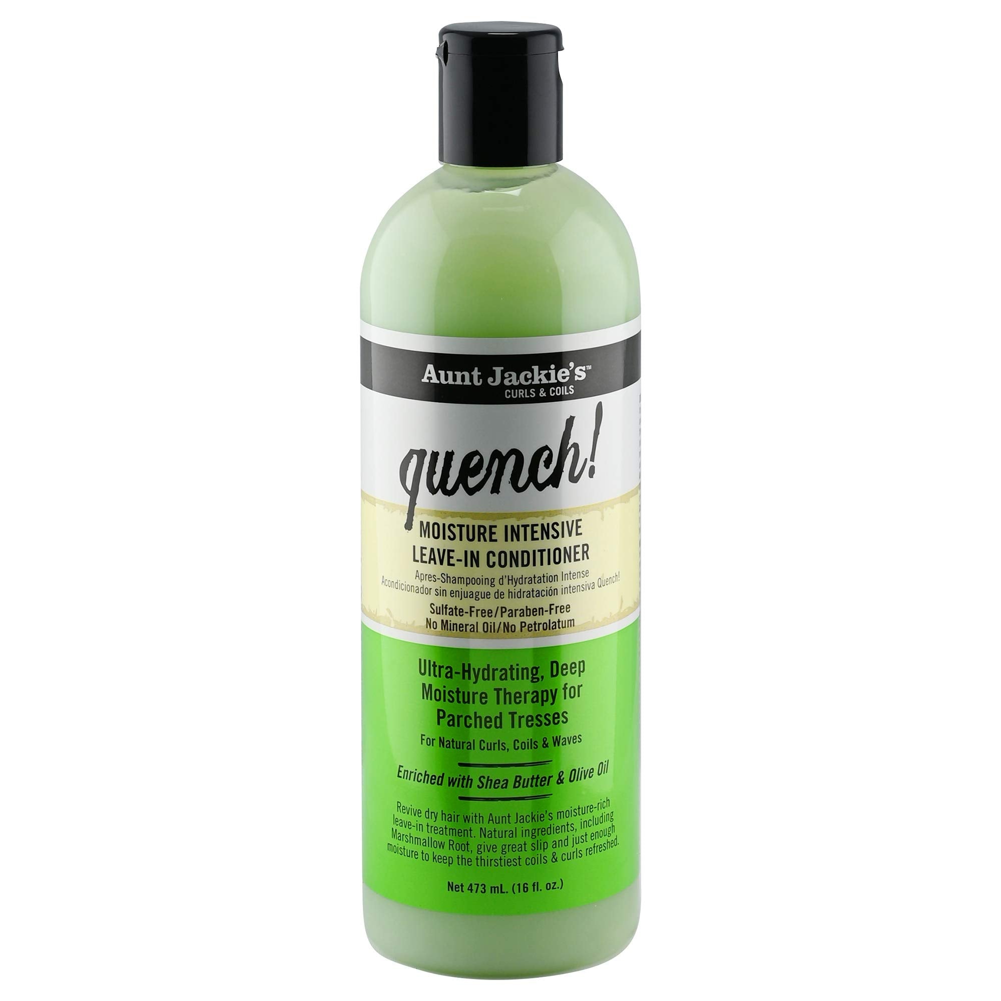 Aunt Jackie's Quench Moisture Intensive Leave-In for Natural Curls & Waves – 16 oz