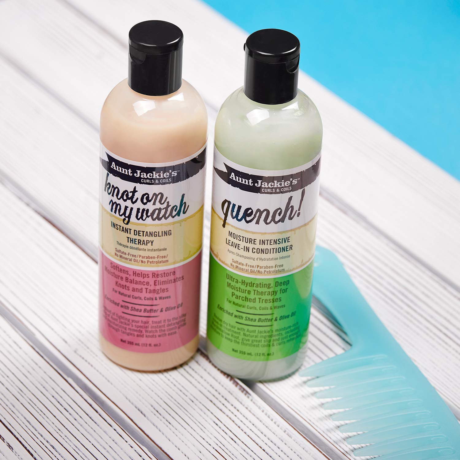 Aunt Jackie's Quench Moisture Intensive Leave-In for Natural Curls & Waves – 16 oz