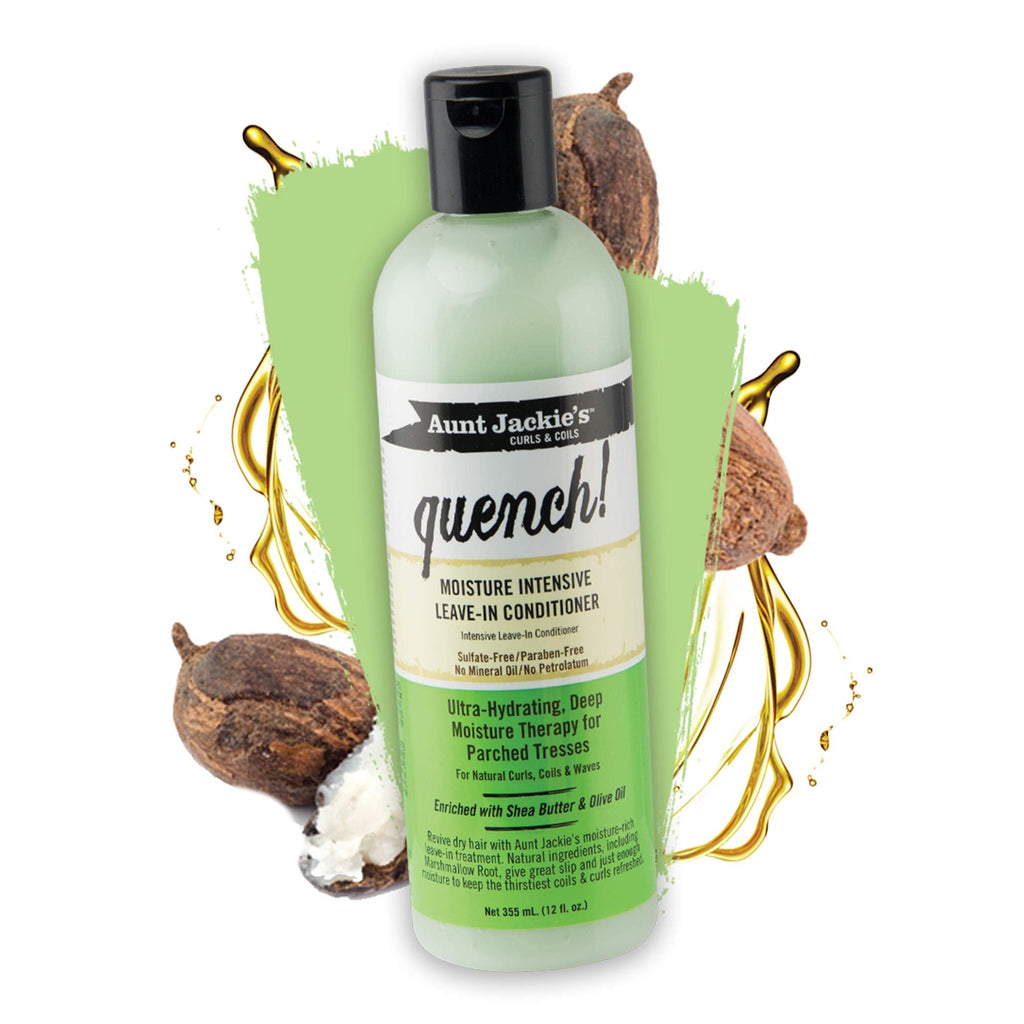 Aunt Jackie's Quench Moisture Intensive Leave-In for Natural Curls & Waves – 16 oz