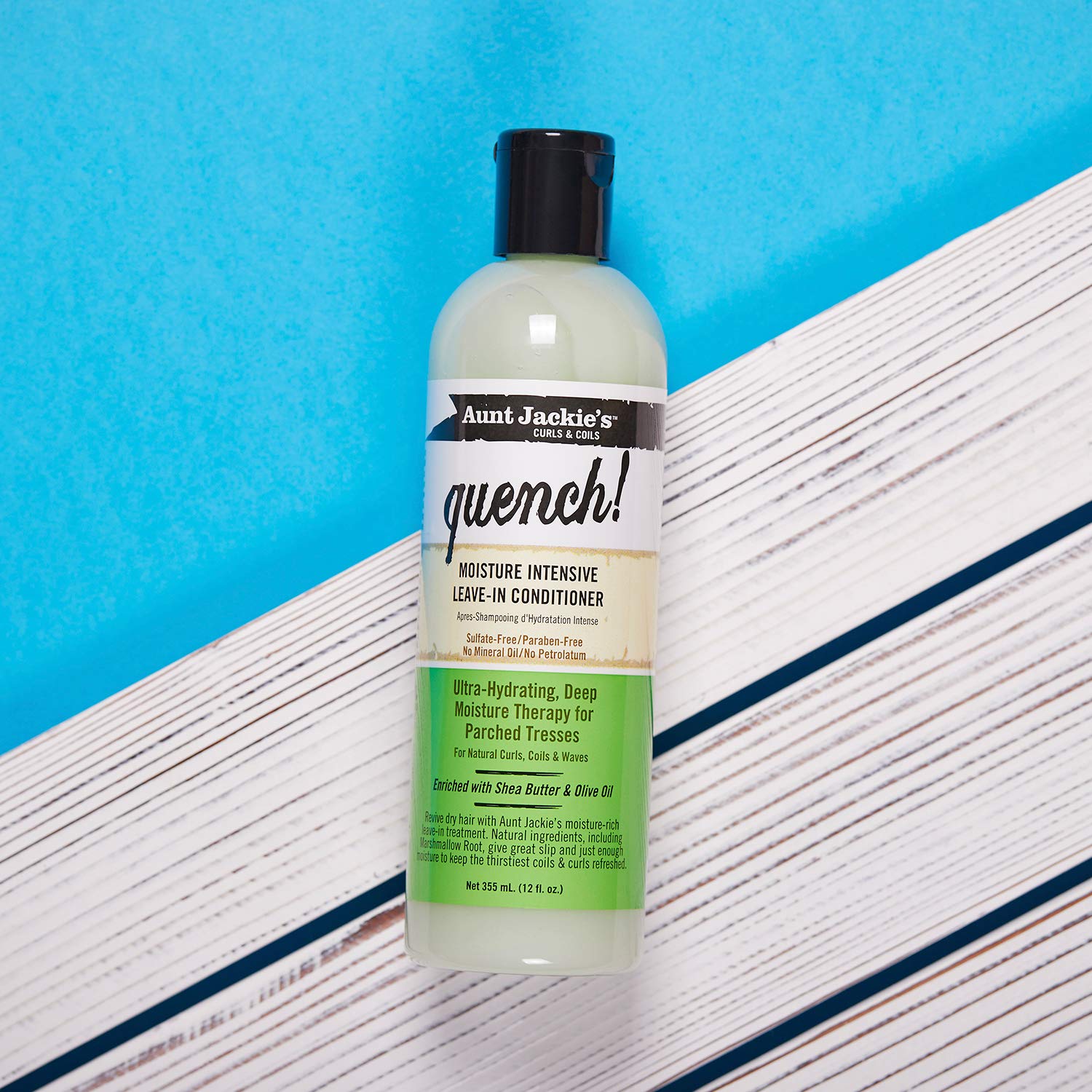 Aunt Jackie's Quench Moisture Intensive Leave-In for Natural Curls & Waves – 16 oz
