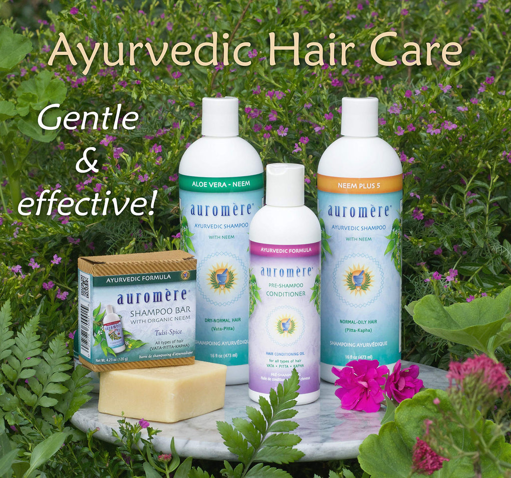 Auromere Ayurvedic Shampoo Bar – Eco-Friendly, Handmade, Vegan & Cruelty-Free (4.23 oz) 3 Pack