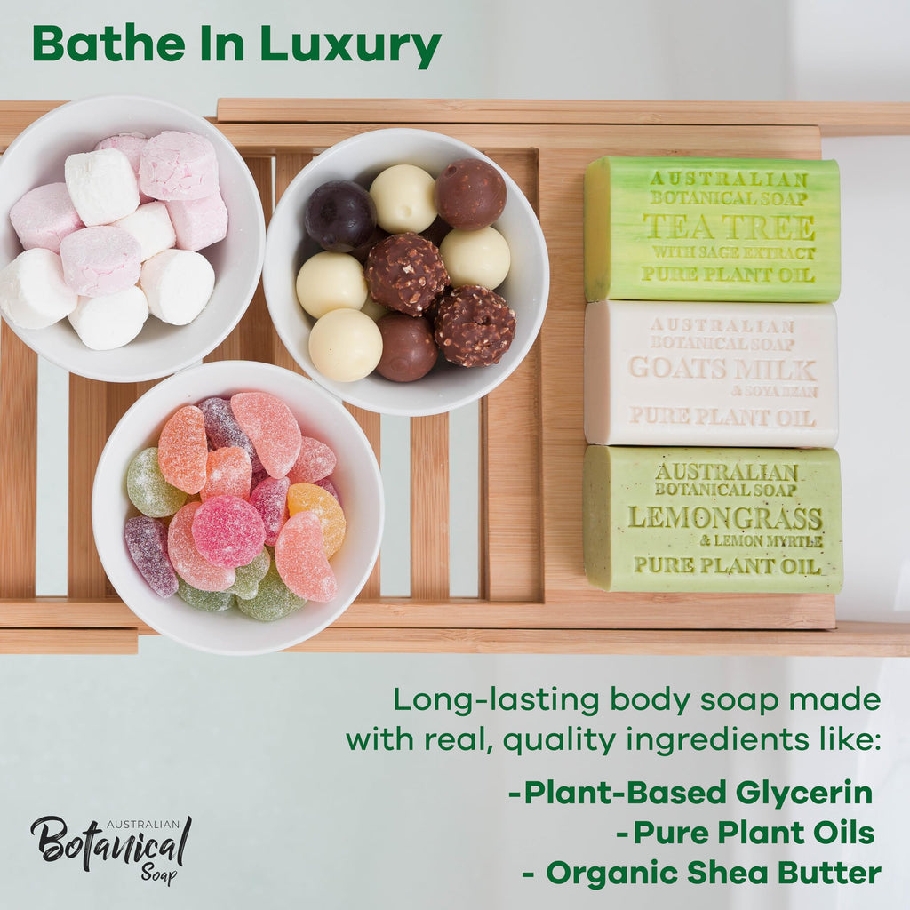 Australian Botanical Goat Milk Soap – 8-Bar Variety Pack with Eucalyptus, Sandalwood, Coconut & More