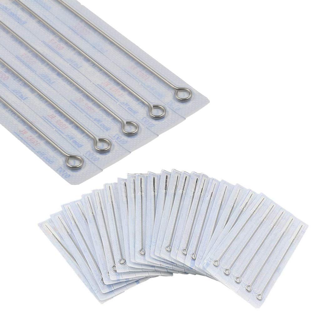 Autdor Tattoo Needles Set 200PCS - Mixed RL, RS & M1 Sterile Disposable Needles for Tattoo Guns