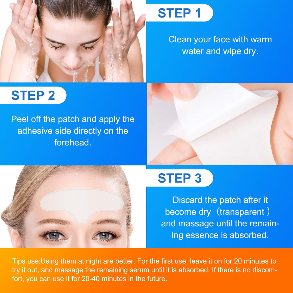 Auteek Forehead & Smile Line Patches Overnight – Hydrating Collagen Hydrogel